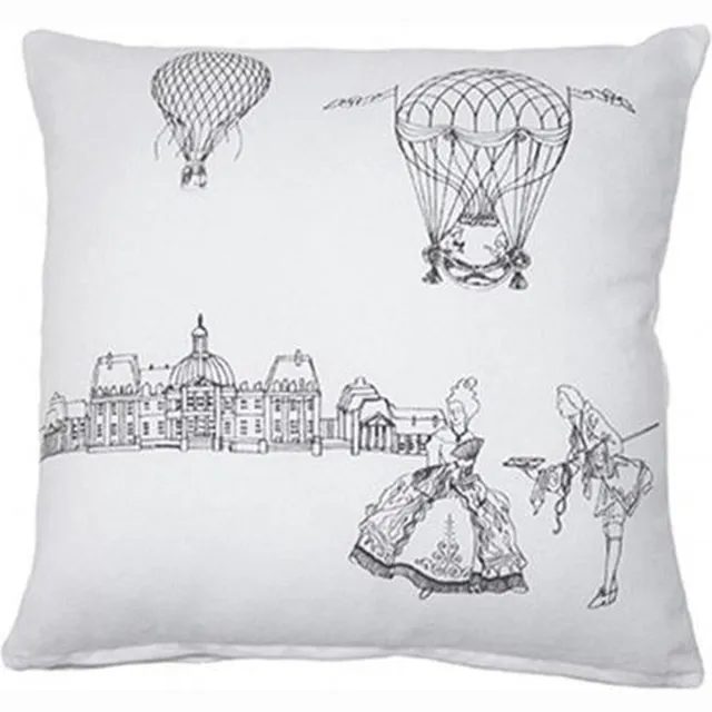 Aquanova Versailles - Sierkussen - 45x45 cm - Wit - Set van 2