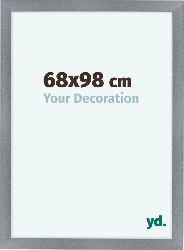 yd. Your Decoration - Fotolijst 68x98 cm - MDF - Aluminium Geborsteld - Como