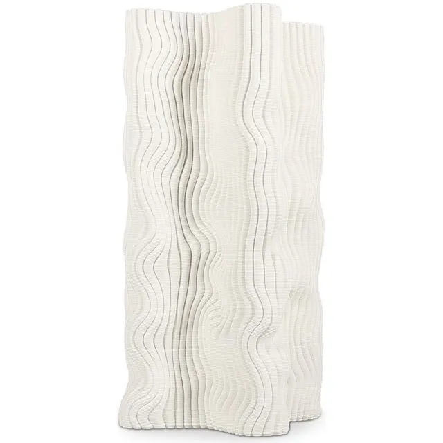 SP Collection Vaas 17,5x17,5xH33cm fluid white Vea Wit