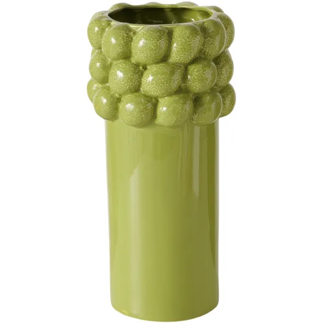 Boltze Vaas Limoen reliëf Groen - Boltze home - 35 cm