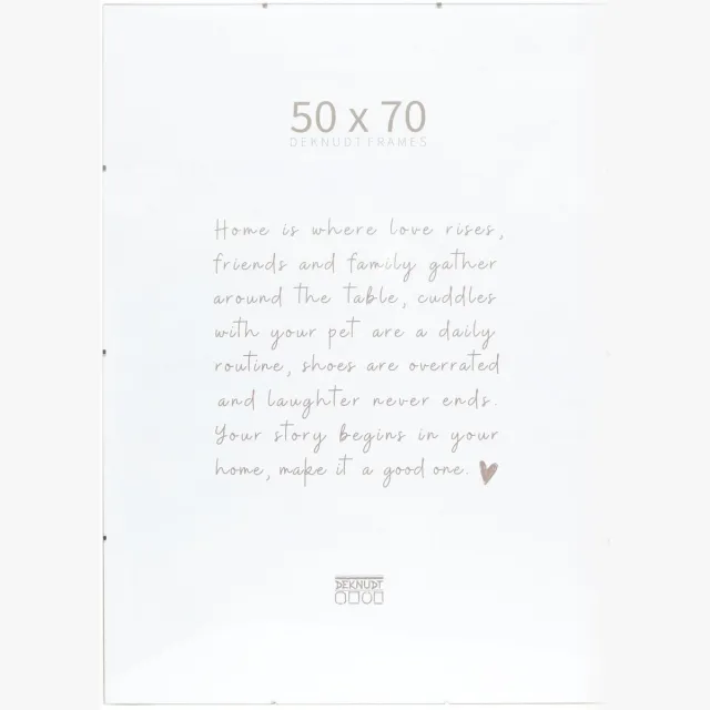 Deknudt Frames Wissellijst met clips - S200K9 - Voor foto: 50x70 cm transparant