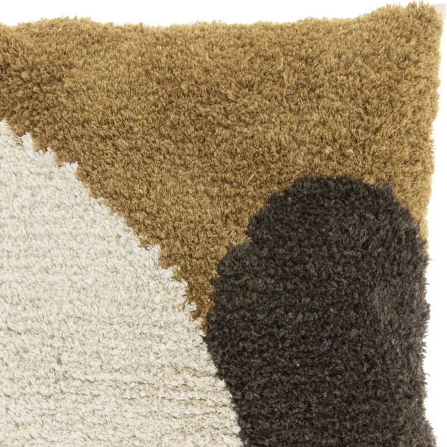 Unique Living Sierkussen Luz - Katoen - Beige/Bruin/Oker - 45 x 45 x 0 cm (BxHxD)