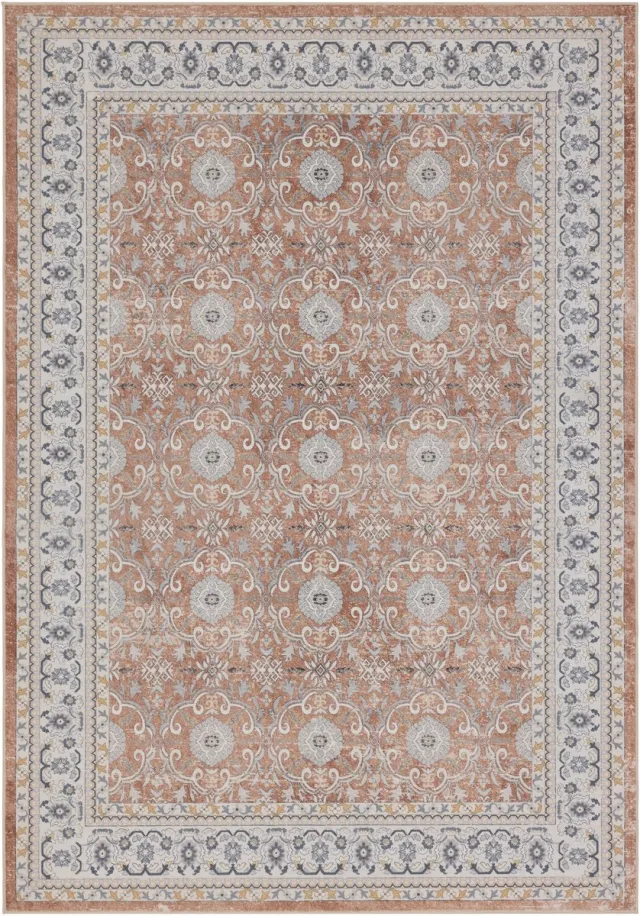 Moonay Vintage Vloerkleed Atlas 280x370 cm - Wasbaar Antislip Terracotta ROOD
