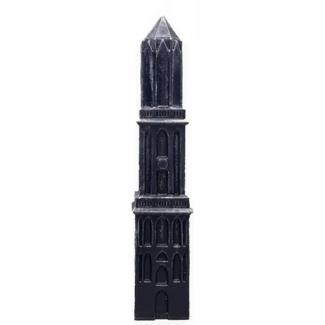Domkaarsenutrecht.nl Domkaars 35cm Zwart- Domkaars Utrecht- Domtoren Utrecht- Domtoren Kerst- Utrecht- Kaarsen