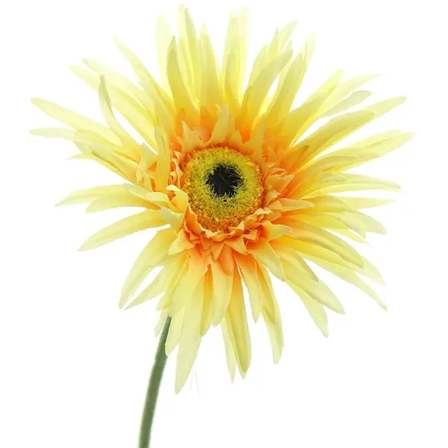 Gasper Gerbera geel & oranje 66 cm - kunstbloemen