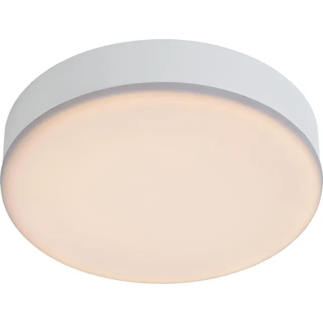 Lucide CERES-LED - Plafonnière (Plafondlamp) Badkamer - Ø 21,5 cm - LED Dimbaar - 1x30W 3000K - IP44 - Wit