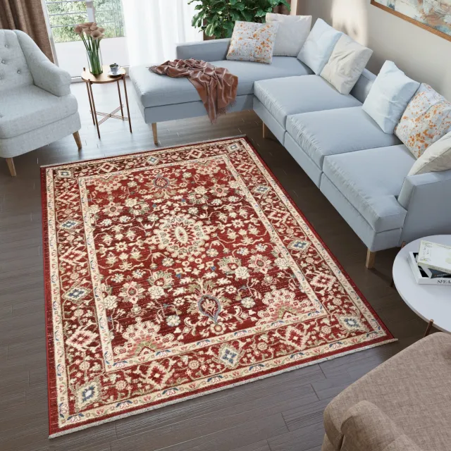 Tapiso Rivoli Vloerkleed Rood Vintage Oosters Tapijt Maat- 240x330 Rood 4
