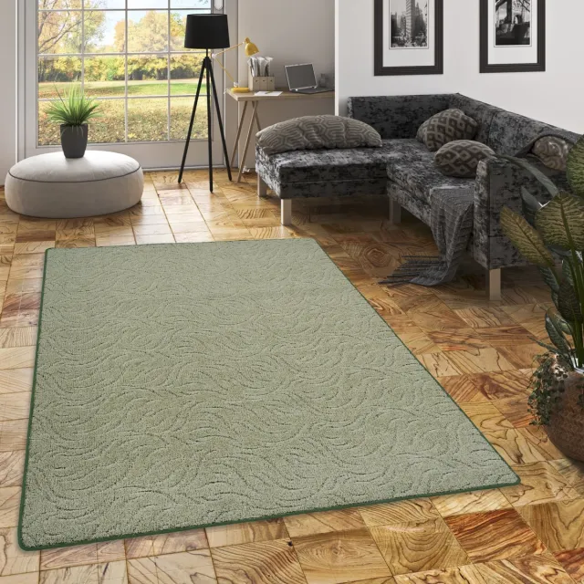 Snapstyle Vloerkleed Contour gesneden hoogpolig, hoogpolig Frieda Groen