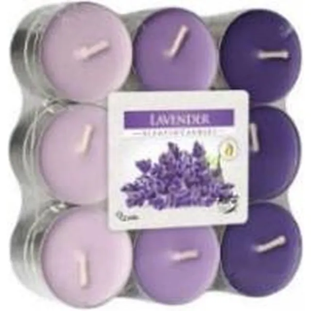 Bispol Geurtheelicht lavendel 18 stuks - Hot Item! mauve