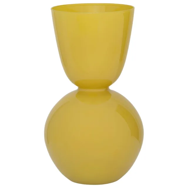 Urban Nature Culture glazen vaas Jari 26 cm - geel