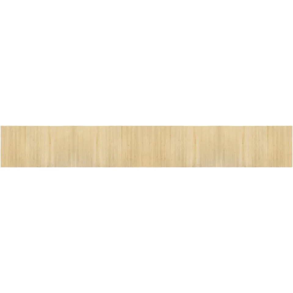 vidaXL Vloerkleed rechthoekig 60x400 cm bamboe lichtnaturel beige
