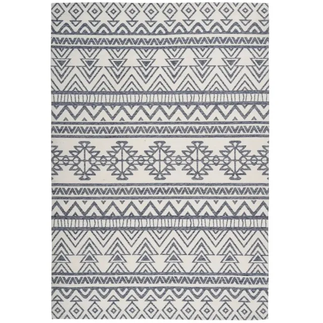 Dutch XXL Buitenkleed | Yoga | Etnisch | Antraciet/Crème | Buitentapijt | Tuintapijt Antraciet / Crème