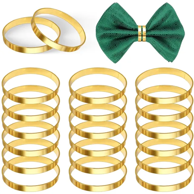 Famanu Servetringen voor Kerstmis - Perfect voor feestelijke gelegenheden - Elegante gouden afwerking - 20 stuks rood