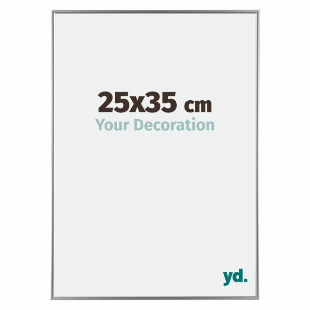 yd. Your Decoration - Fotolijst 25x35 cm - Kunststof - Zilver Hoogglans - Evry