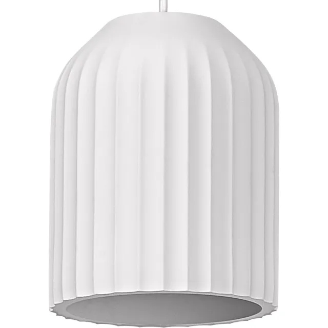 Osram Decor Plaster Routes decoratieve hanglamp van gips, 150 mm, met E27 fitting, IP20, wit