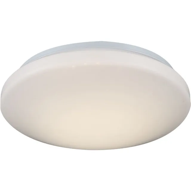 Globo Lighting Plafondlamp Slaapkamerlamp Keukenlamp Woonkamer, metaal wit rond modern, 1x LED 12W 960Lm 3000K, DxH 26x8,5 cm