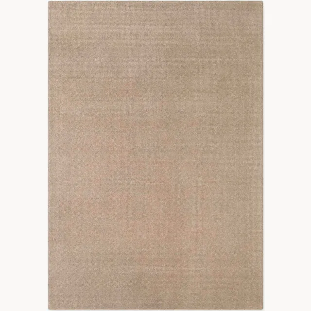 Ted Baker Handgeweven laagpolig wollen vloerkleed Croom Beige