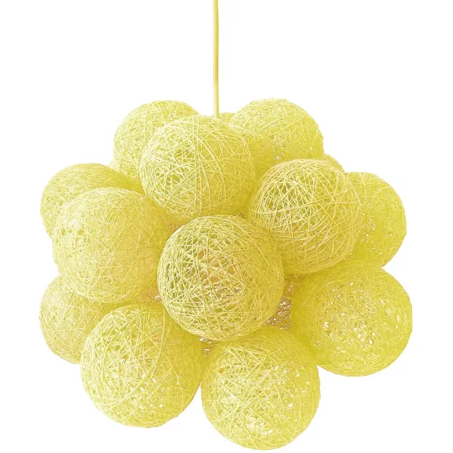 PomBoo Lichtsnoer - Lichtslinger - Geel - bollampjes - Sfeerverlichting - Feestverlichting - 20 led lampen - Batterij - 3 meter