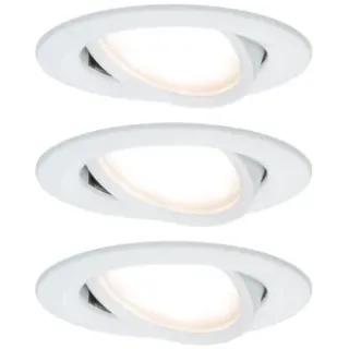 Paulmann Inbouwspot Led Nova Coin 3-stapdim Rond Kantelbaar Wit 3x6,5w