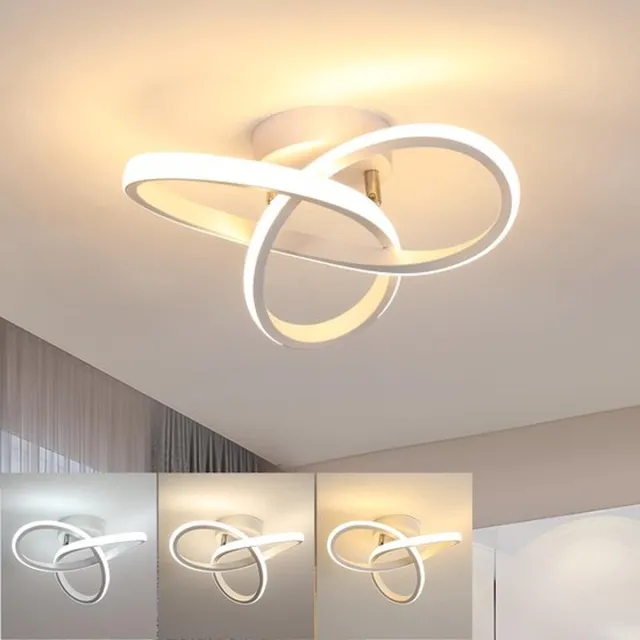 Zyronn LED-plafondlamp, Moderne Plafondlamp 20W 2200LM, Witte Plafondlamp Voor Keuken, Hal, Eetkamer, Schakelaarbediening 3000K/4500K/6500K