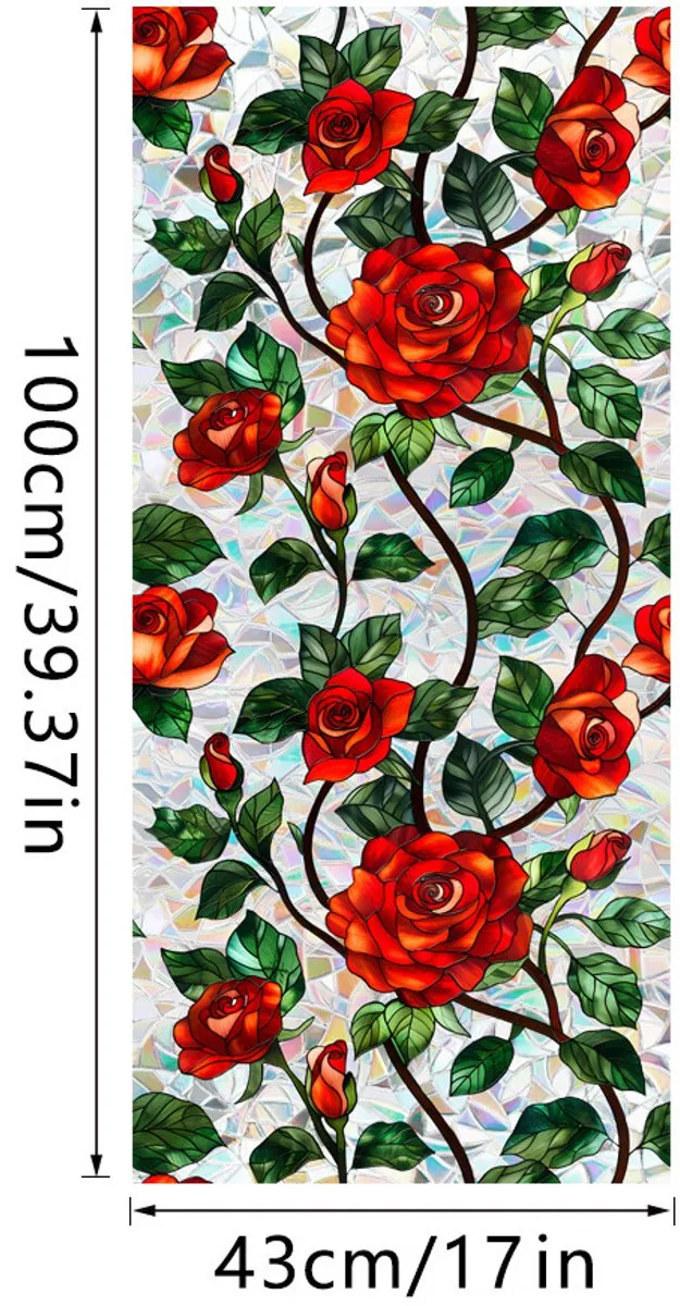 OUTARO 3D Regenboog Raamfolie- Anti-Inkijk - Isolerend & Zonwerend - 43x100cm – Statisch - Prisma Bejuweled EffectXCBL041