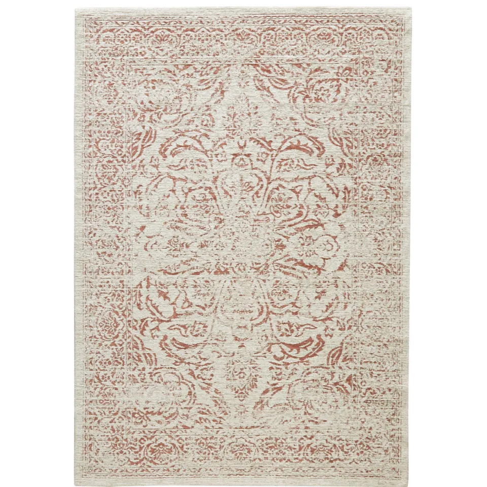 NOUS Living vloerkleed Taylor crème bordeaux