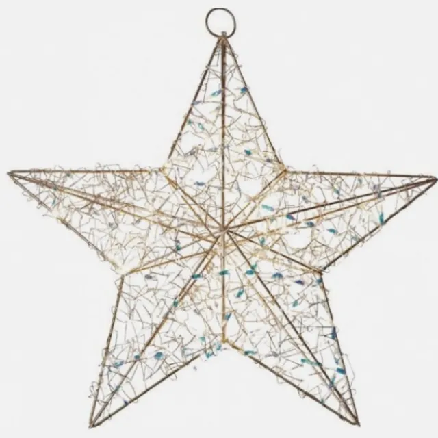 Sirius Lily Ster – Goud – Decoratieve LED Kerstster – Sfeervolle Kerstverlichting – Raamdecoratie