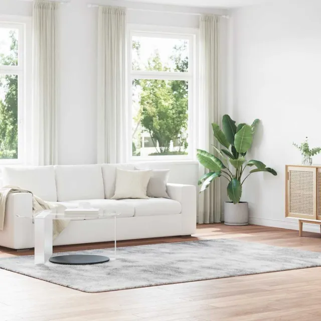 vidaXL Hoogpolig vloerkleed NAVARRA 200x290 cm polyester zilvergrijs, foto 2