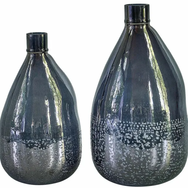 Loberon Vaas set van 2 Qilevon antiekblauw