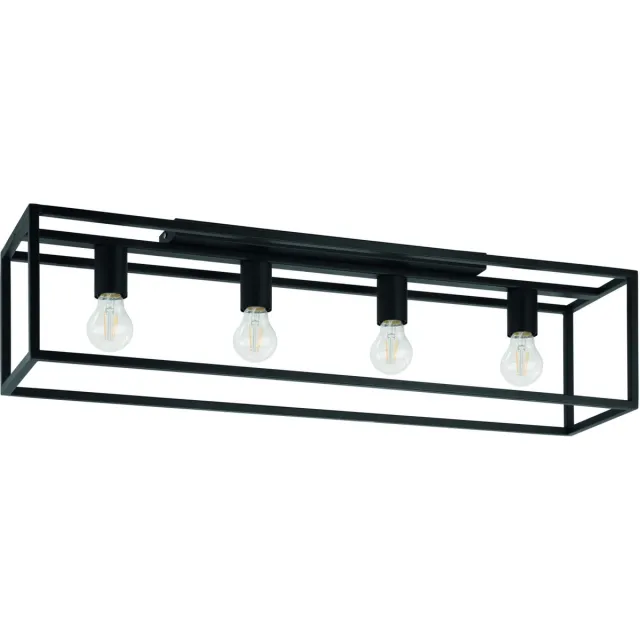 EGLO Eldrick Plafondlamp - E27 - 85 cm - Zwart