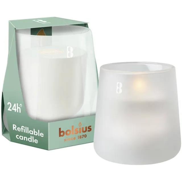 Bolsius CleanLight starterkit geurkaars Vanilla & Tonka Bean Wit