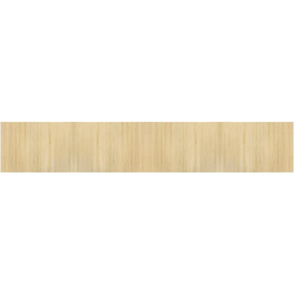 vidaXL Vloerkleed rechthoekig 70x400 cm bamboe lichtnaturel beige
