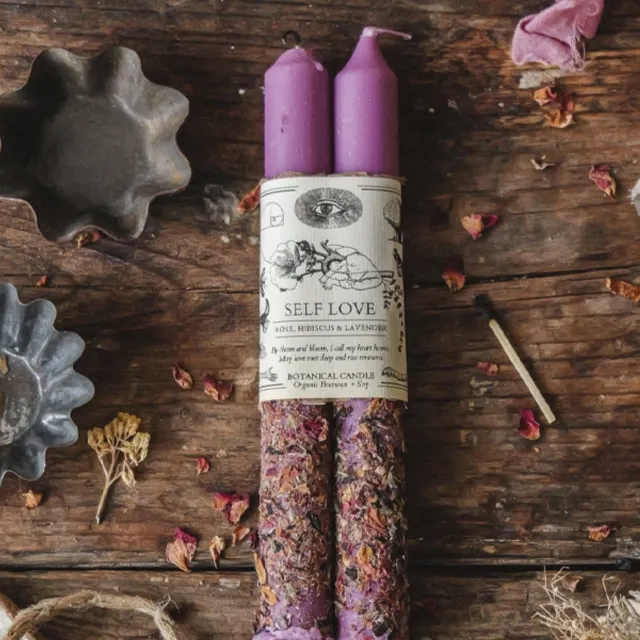 Anima Mundi Self-Love Ritual Candle 2 Pack Roze/Paars