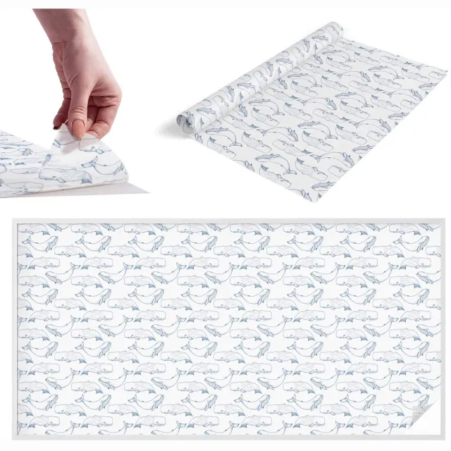 TULUP Raamfolie Anti inkijk - Inspiratie uit de zee Melkglas Folie - 200x100 cm - Wit Anti inkijk Raamfolie Glas in Lood - Zonwerende Raamfolie - Voor de badkamer, slaapkamer, hal - Privacy Folie Raam Glas in Lood