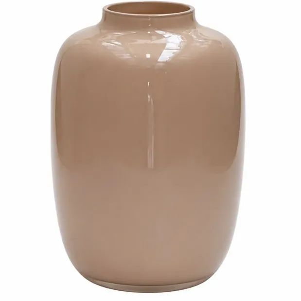 Vase The World Vaas Artic XS | Sand | Mond geblazen glas | Ø17 x H24 cm