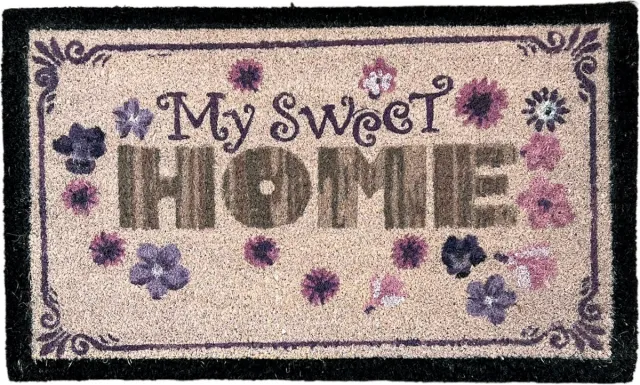 Hamat deurmatten Hamat - Kokosmat Deurmat - My Sweet Home - 45 x 75 cm multi