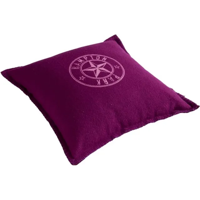 Linen & More Hampton Rood Gevuld Kussen | 45 X 45 | Sierkussen Voor Woonkamer Of Slaapkamer