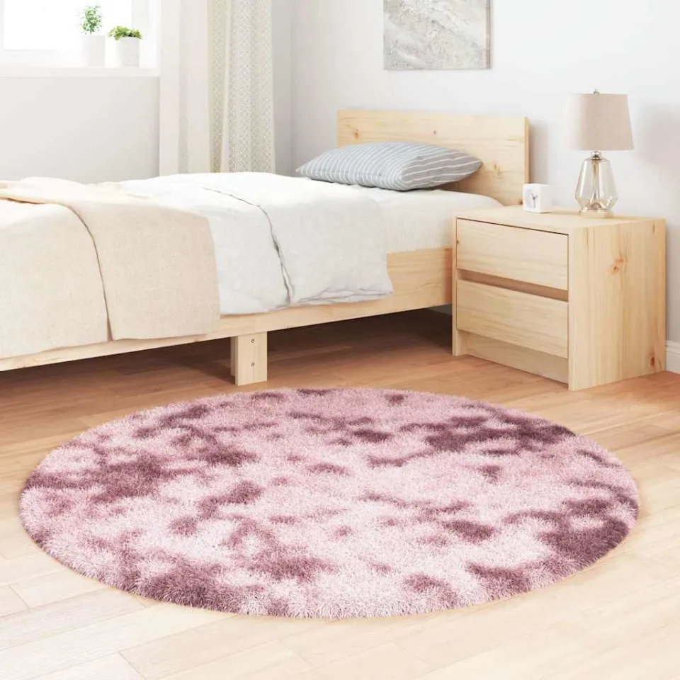 vidaXL Hoogpolig vloerkleed NAVARRA polyester stoffig roze, foto 5