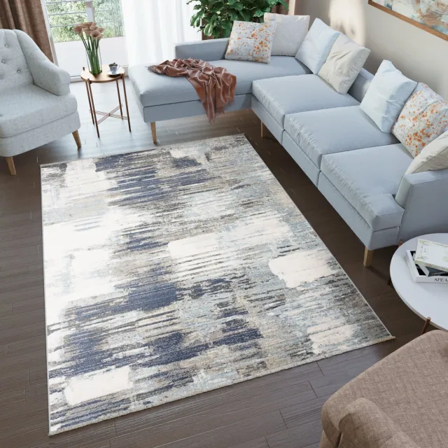 Tapiso Rivoli Vloerkleed Grijs Modern Tapijt Kleed