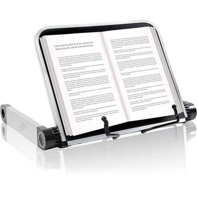 Equivera Boekenstandaard - Boekensteun - Boekenhouder - Boeken Standaard - Leesstandaard - Book holder Zwart