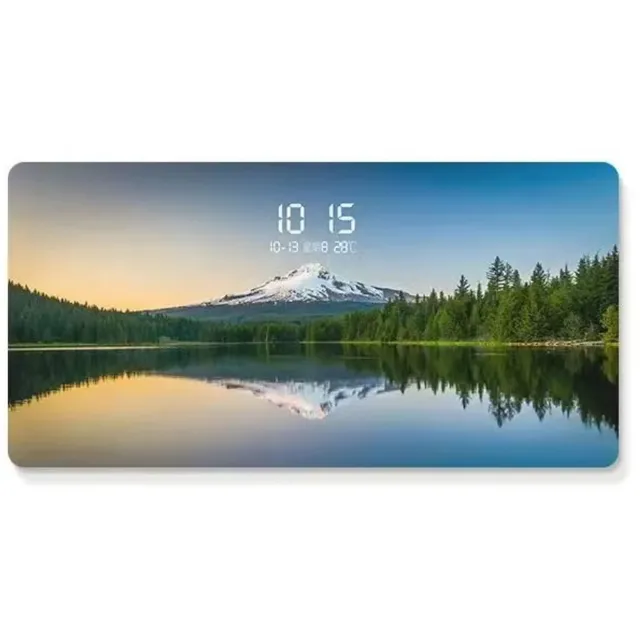 rimmo Digitale Eeuwigdurende Kalender Wandklok 60x30 cm – Elektronische Muurklok met Datum en Tijd – Moderne Wanddecoratie – Restaurantklok – Kantoorklok – Woonkamerklok Wit