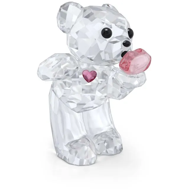 Swarovski Kris Beer een Kus vol Liefde 5720455 transparant met roze accent