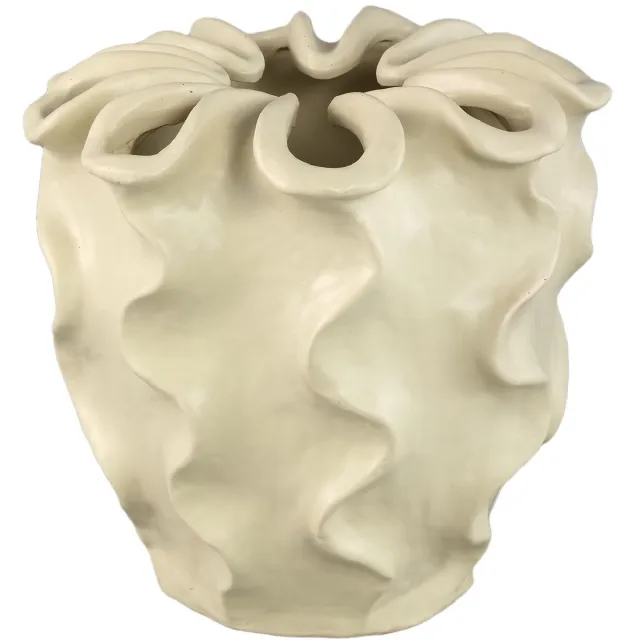 PTMD Vaas Rudie - Beige - 36x36x33cm