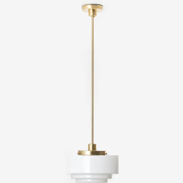 Coloured by Art Hanglamp Getrapt Ø 30 20's Messing - Art Deco Trade