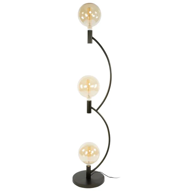 Nest of Nora Vloerlamp Thalo - 3-lichts met gebogen armatuur - Sienna bruin