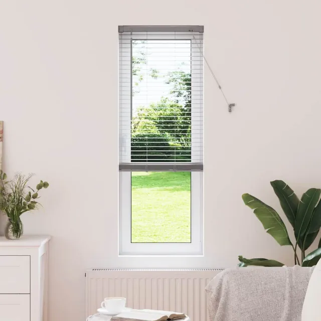 vidaXL Venetiaanse jaloezie zilver 175 x 50 cm 25 mm Aluminium