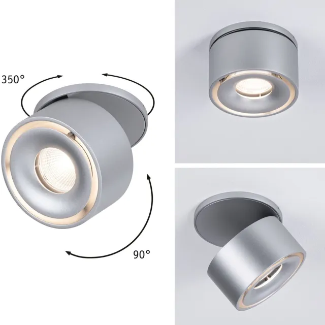 Paulmann LED-inbouwlamp Spircle rond 78 mm 8W 550lm 230V 3000K Chroom mat
