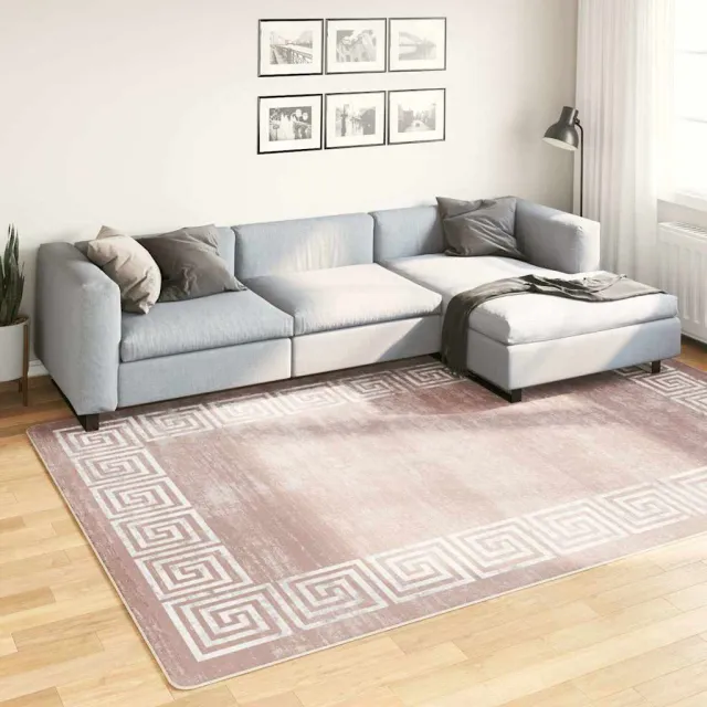 vidaXL Vloerkleed wasbaar 190x300 cm beige