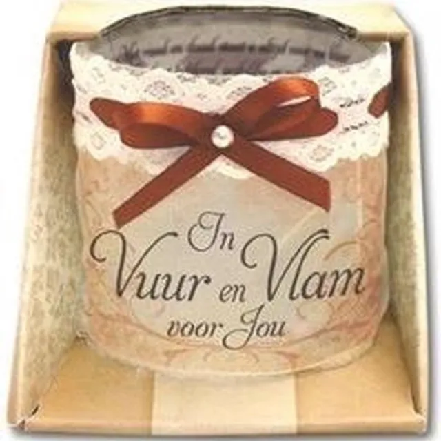 Miko Kaars - Organza - In vuur en vlam meerdere kleuren
