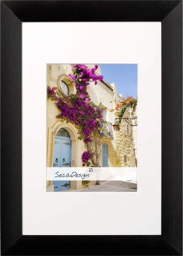 SecaDesign Lumi Pro Fotolijst - 10x15 / 7x10 cm - Zwart - Aluminium